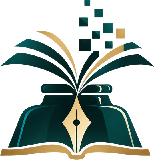MEHBARA logo: an inkwell and pen nib over an open book, with pages and pixels rising from it